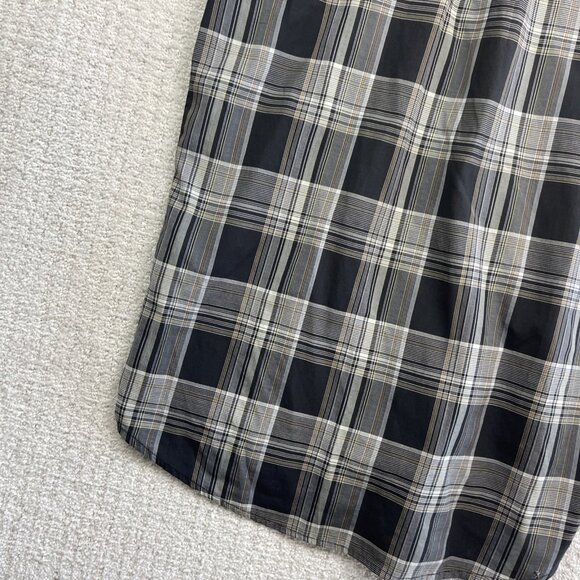 Y2K Oneill Shirt Men M Black Plaid Short Sleeve Button Up Surf Skate Casual - Picture 15 of 15